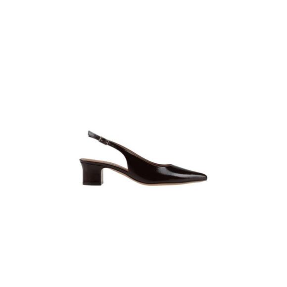 Mansur Gavriel Pointed Toe Slingback Pump in Black 40 - Picture 2 of 3